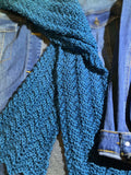 Handmade Scarf #12 - real teal 6" x 60"