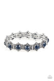 Strut Your Stuff - Blue Gems Stretchy Bracelet