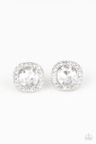 Bling Tastic! - White Gem Post Earrings