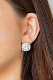 Bling Tastic! - White Gem Post Earrings