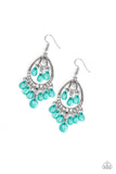 Paparazzi Accessories dangle teardrop fringe earrings blue