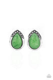 Stone Spectacular - Green Earrings