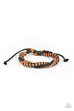 Outdoor Expedition - Brown & Black Cords Twisted Men's/Unisex Pull String Bracelet