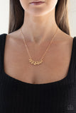 Melodic Metallics - Gold Dainty Discs Short Necklace