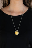 Patagonian Paradise - Yellow Crackle Stone Necklace