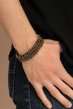 Gridlock - Brass Bracelet