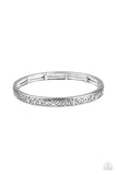 Precisely Petite - Silver Dainty Filigree Stretchy Bracelet