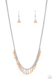 DEW a Double Take - Orange Necklace