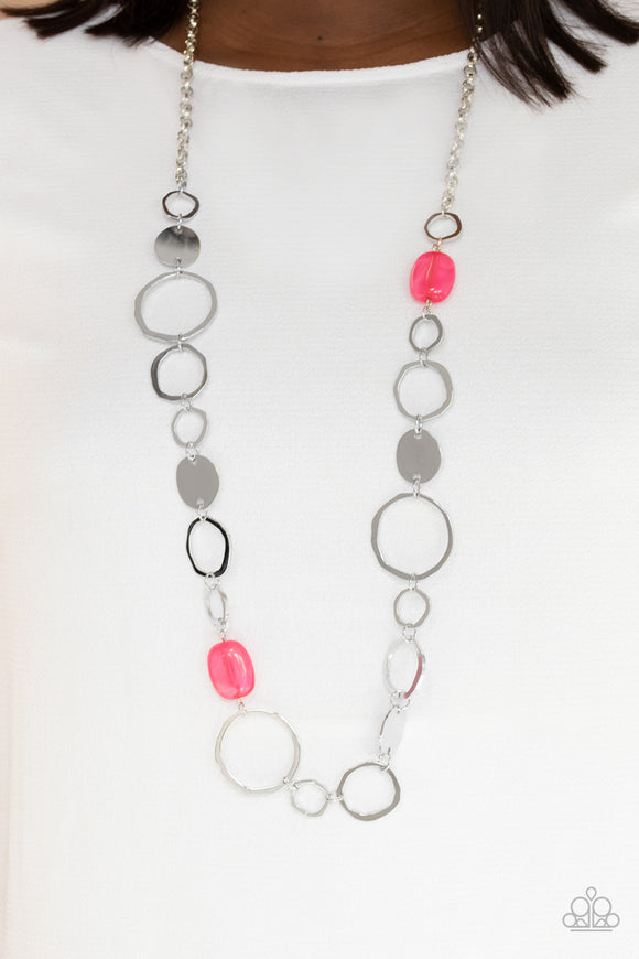 Colorful Combo - Pink Necklace