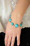 Turn Up The Terra - Blue Turquoise Lobster Claw Bracelet