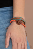 Desert Gallery - Orange Multi Pull String Bracelet