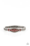 Locked in Luster - Red Hinge Bracelet