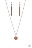 Paparazzi Accessories dainty copper short necklace inspirational hope