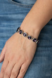 Lustrous Luminosity - Purple Gemstones Lobster Claw Bracelet