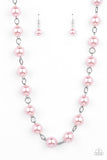 Ensconced in Elegance - Pink Pearl Necklace