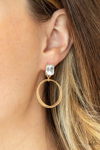 Prismatic Perfection - Gold Circles Post Earrings