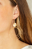 Universal Rehearsal - Gold Circle Earrings