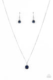 Undeniably Demure - Blue Dainty Necklace