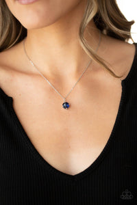 Undeniably Demure - Blue Dainty Necklace