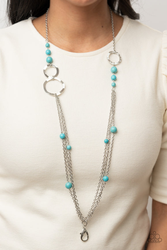 Local Charm - Blue Lanyard Necklace