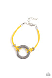 Paparazzi Accessories yellow choose happy inspirational bracelet