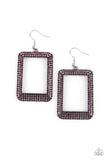 World FRAME-ous - Purple Earrings