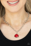 Gallery Gem - Red Dainty Pendant ShortNecklace