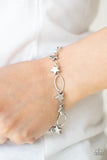 Stars and Sparks - Silver Stars & Ovals Lobster Claw Bracelet