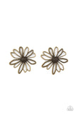 Artisan Arbor - Brass Sunflower Post Earrings