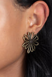 Artisan Arbor - Brass Sunflower Post Earrings