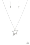 Light Up The Sky - Silver Star Pendant Dainty Short Necklace