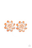 Water Lily Love - Rose Gold Lily Post Earrings