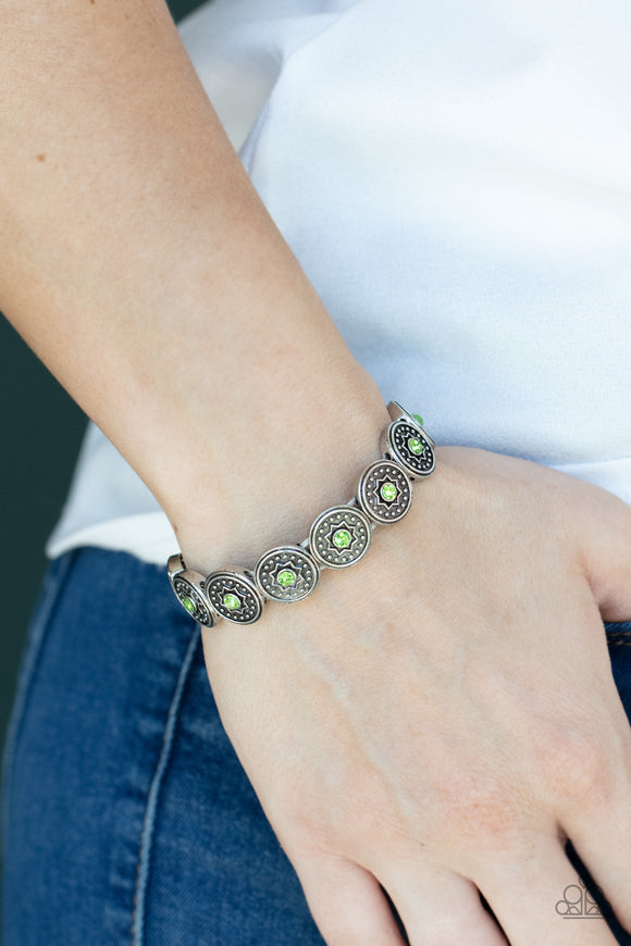 Colorfully Celestial - Green  Bracelet