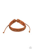 Macho Mystery - Brown Pull String Bracelet