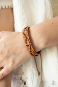 Macho Mystery - Brown Pull String Bracelet