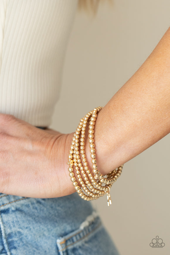 American All-Star - Gold Star Stretchy Bracelet