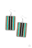 Paparazzi earrings seed bead striped