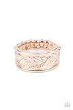 Billowy Bands - Rose Gold Embossed Billowy Band Ring