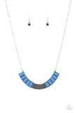 Coup de MANE - Blue & Hematite Short Necklace