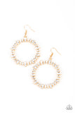 Glowing Reviews - Gold Wreath Bling Earrings