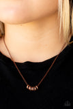 Paparazzi antique copper short necklace