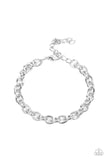 silver chain link bracelet Paparazzi Accessories P9MN-URSV-060XX