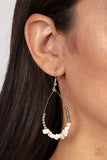 Come Out of Your SHALE - White Earrings