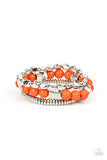 Tour de Tourist - Orange Stretchy Bracelet