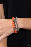 Tour de Tourist - Orange Stretchy Bracelet