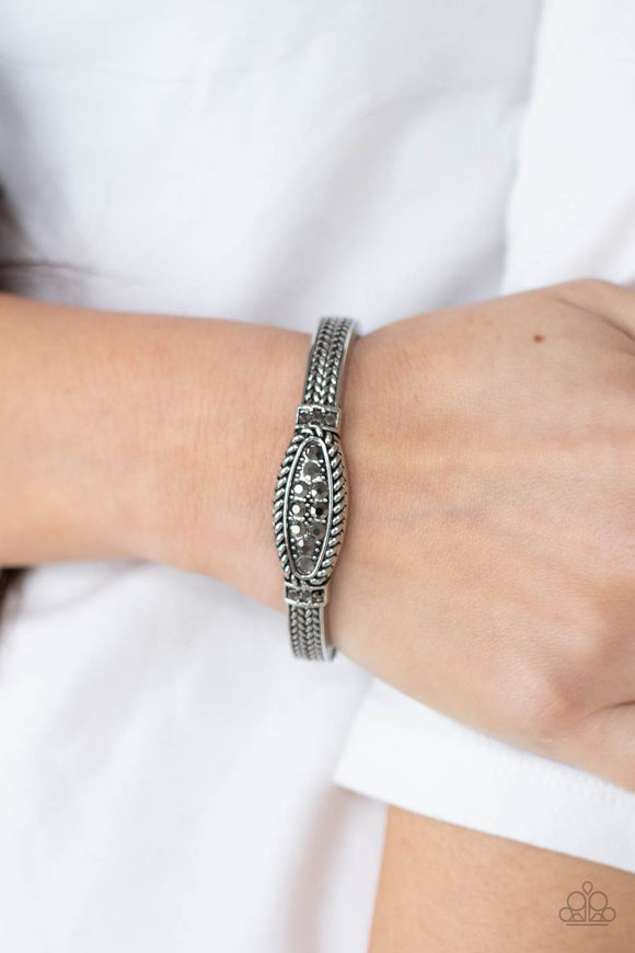 Locked In Luster - Silver Hinge Bracelet